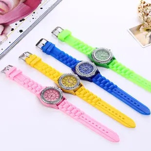 in stock Geneva Geneva Silicone Watch Women's Korean Style Fashion Beautiful Color Jelly Student Casual Watch — feature 24
