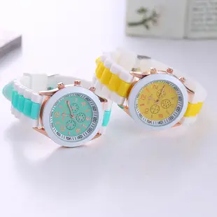 in stock Geneva Geneva Silicone Watch Women's Korean Style Fashion Beautiful Color Jelly Student Casual Watch — feature 26