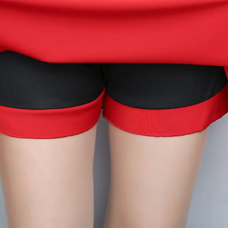 Women's Black Pleated A-Line Skirt with High Waist Design - Image 4