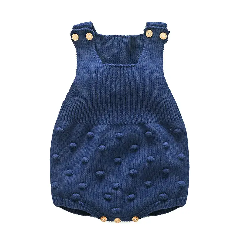 Baby Jumpsuit Pure Cotton Knitted Strap Hattie 0-1-2Yrs - Image 4