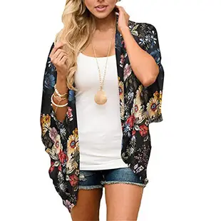 White Long-Strap Kimono Bikini Swimsuit for Women — feature 3