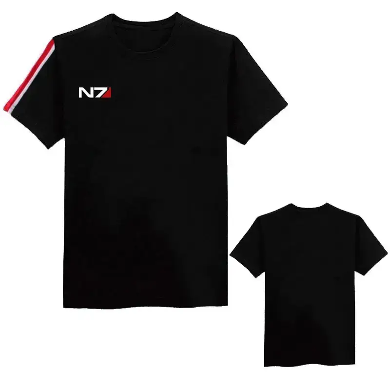 N7 Quality Effect Game Sweatshirt Jacket Black Long Sleeve Hooded