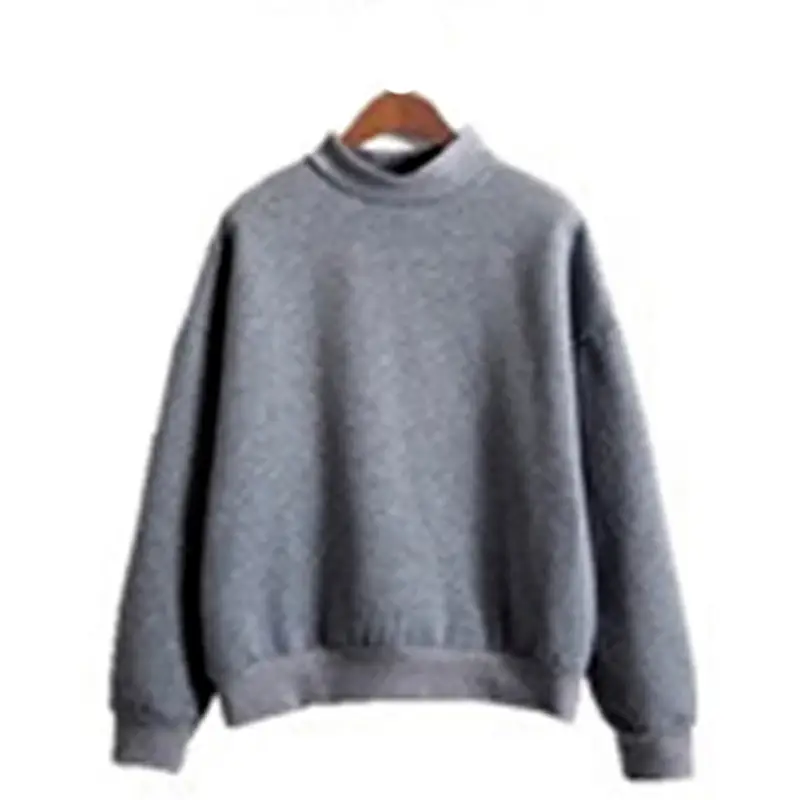 Women Green Velvet Turtleneck Sweatshirt Small - Image 17