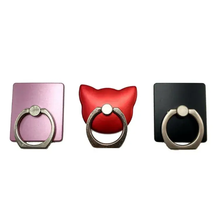 Anti-Fall Mobile Phone Holder with Rotating Ring Buckle - Image 3
