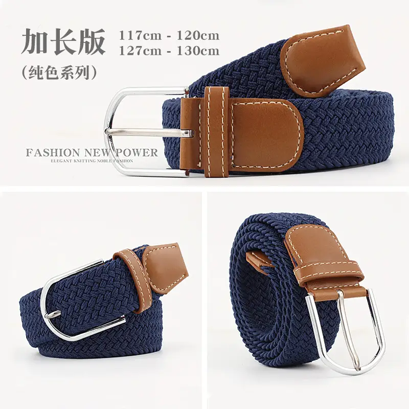 Elastic Woven Belt for Men Women Canvas Pin Buckle Wholesale - Image 43