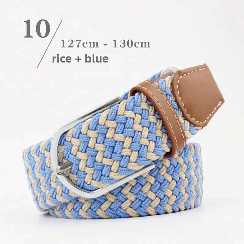 Elastic Woven Belt for Men Women Canvas Pin Buckle Wholesale - Image 20