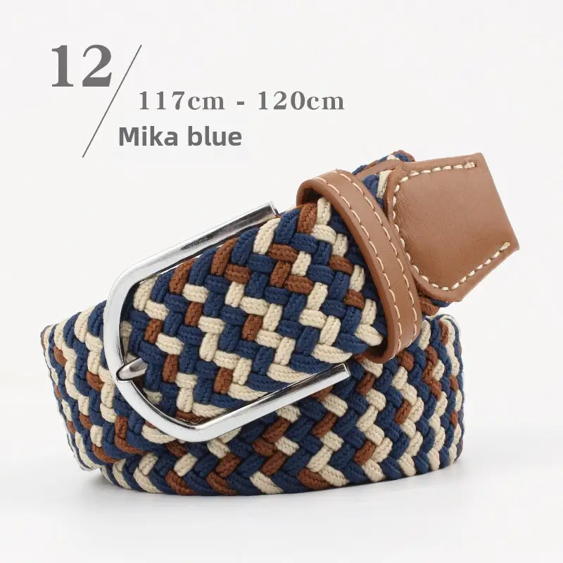 Elastic Woven Belt for Men Women Canvas Pin Buckle Wholesale - Image 23