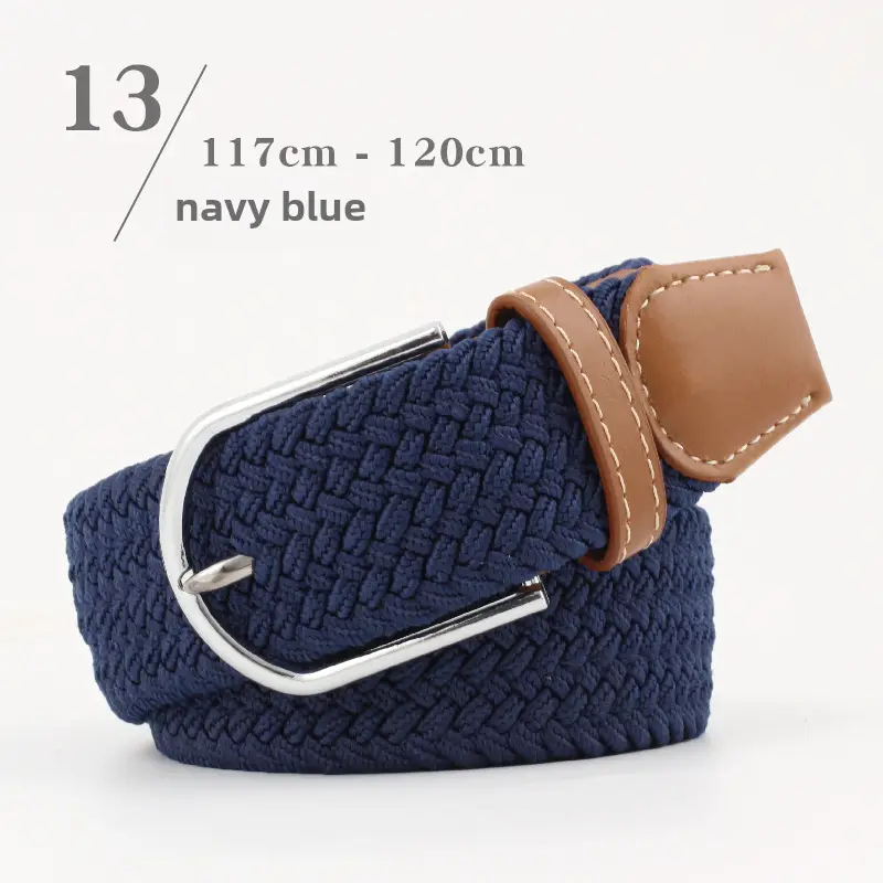 Elastic Woven Belt for Men Women Canvas Pin Buckle Wholesale - Image 25