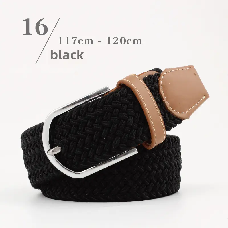 Elastic Woven Belt for Men Women Canvas Pin Buckle Wholesale - Image 29