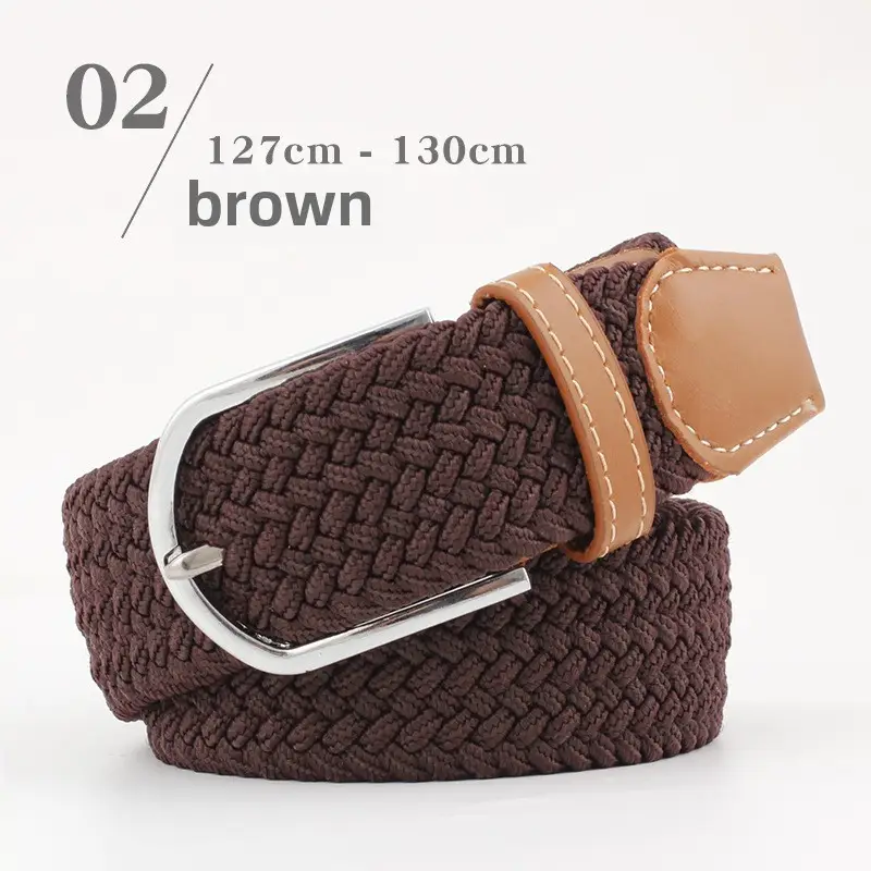 Elastic Woven Belt for Men Women Canvas Pin Buckle Wholesale - Image 4