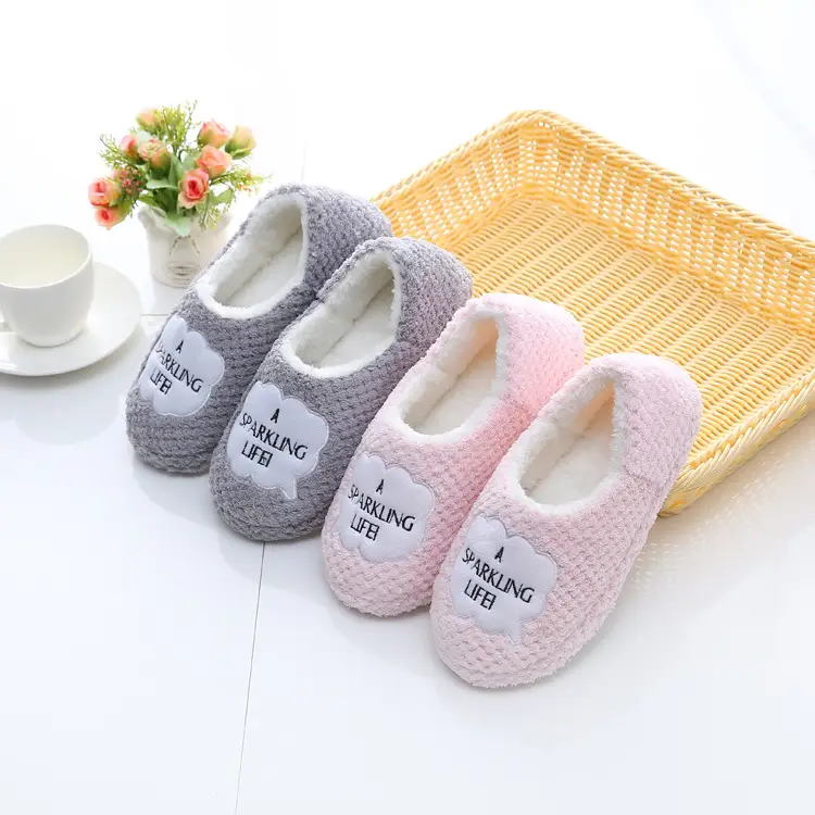 Pregnant Women's Moon Shoes Cotton Slippers Spring Autumn and Winter New Bag Heel Home Indoor Slippers Non-slip Soft Sole Lightweight Silent - Image 2