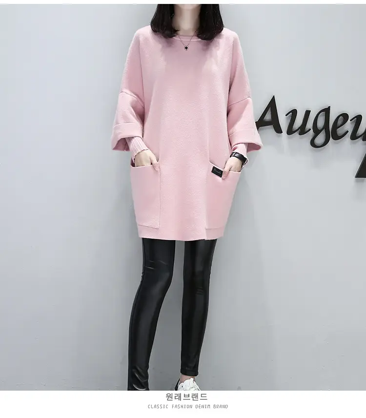 2025 Autumn/Winter Loose Patchwork Long Sleeve Coat for Chubby Women — feature 14