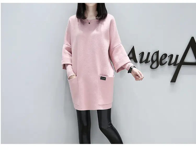 2025 Autumn/Winter Loose Patchwork Long Sleeve Coat for Chubby Women — feature 9