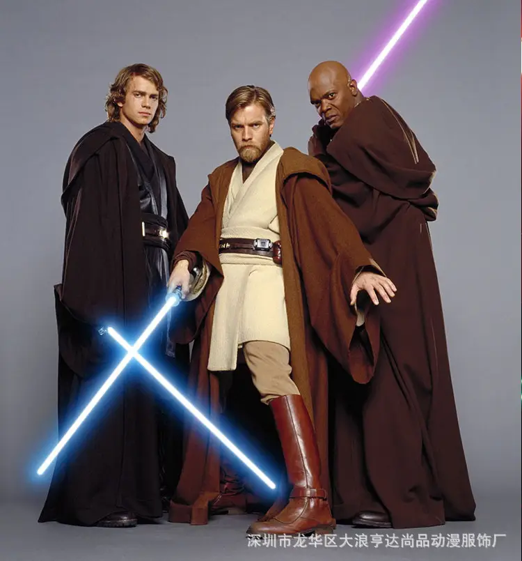 Halloween Robe Star Wars Jedi Knight Cloak Costume Brown — feature 2