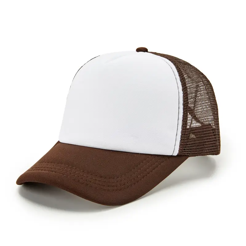 Red Yellow Mesh Trucker Cap for Kids Travel
