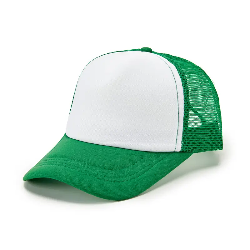 Red Yellow Mesh Trucker Cap for Kids Travel