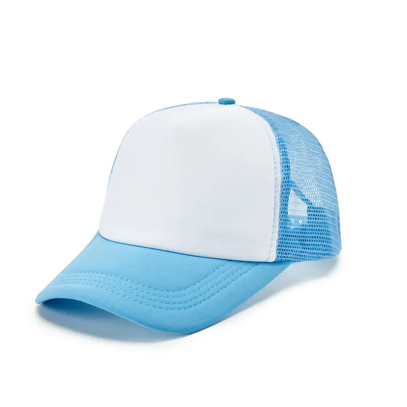 Red Yellow Mesh Trucker Cap for Kids Travel