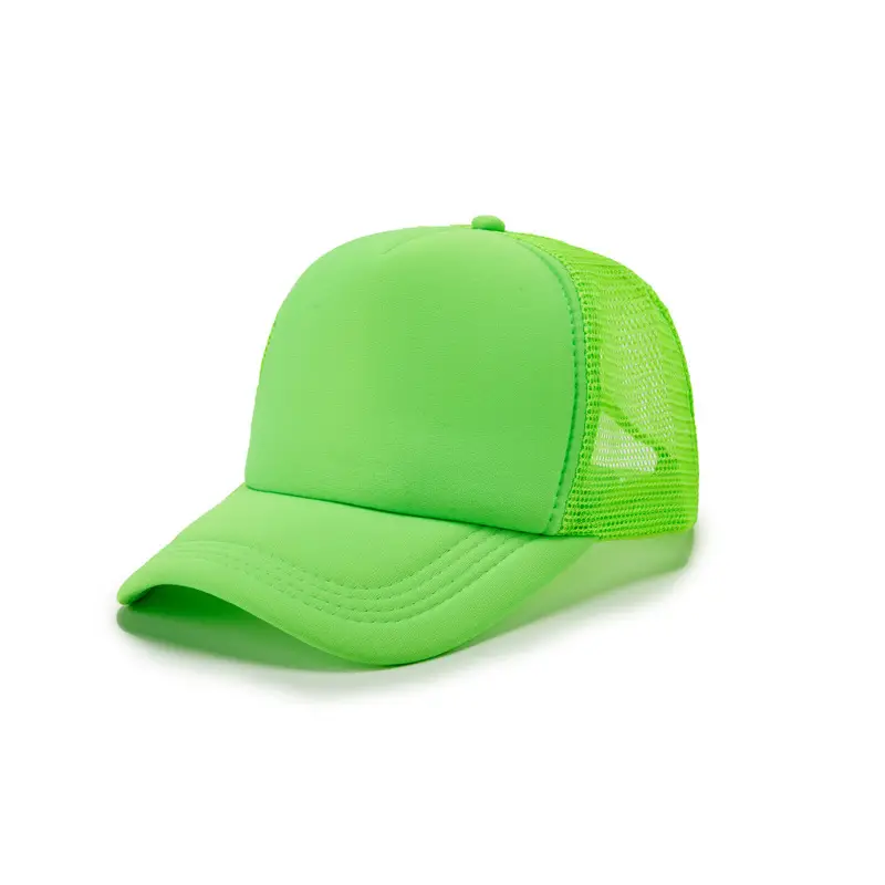 Red Yellow Mesh Trucker Cap for Kids Travel