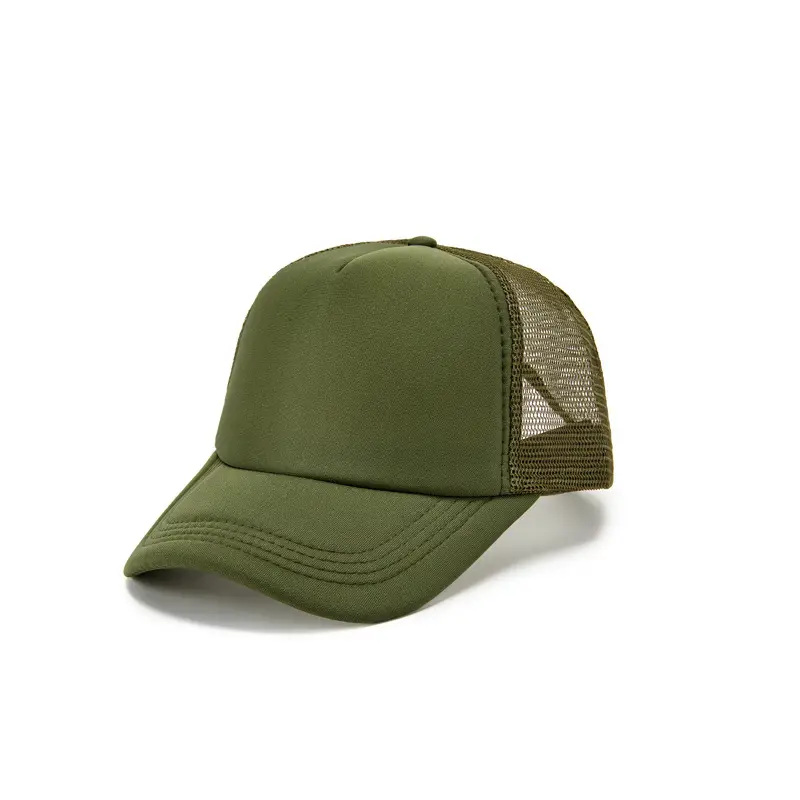 Red Yellow Mesh Trucker Cap for Kids Travel