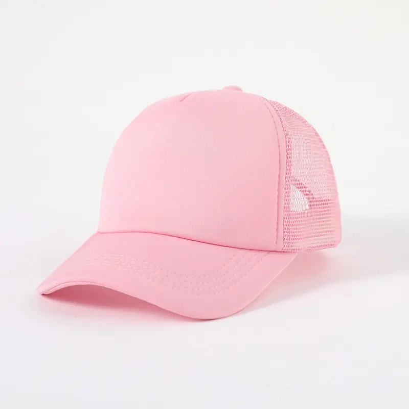 Red Yellow Mesh Trucker Cap for Kids Travel