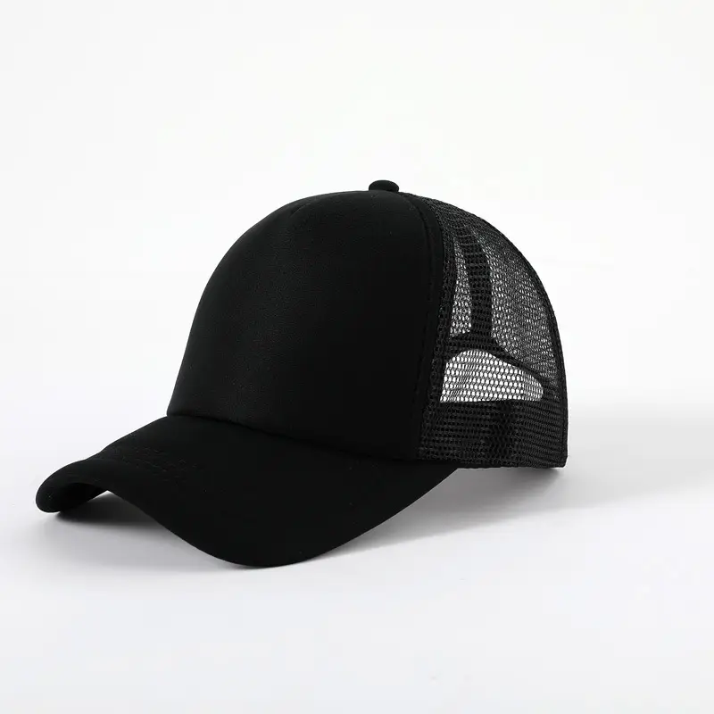 Red Yellow Mesh Trucker Cap for Kids Travel