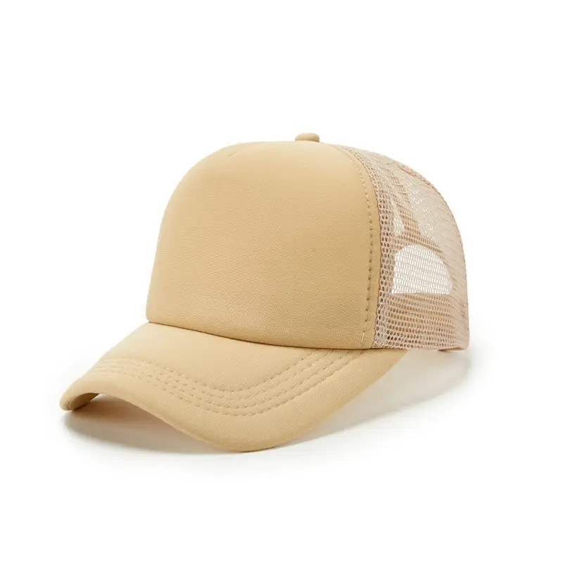 Red Yellow Mesh Trucker Cap for Kids Travel