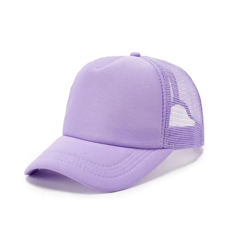 Red Yellow Mesh Trucker Cap for Kids Travel