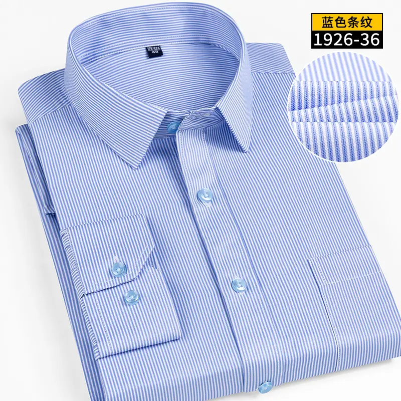 Men's White Slim Fit Long Sleeve Shirt - Image 11