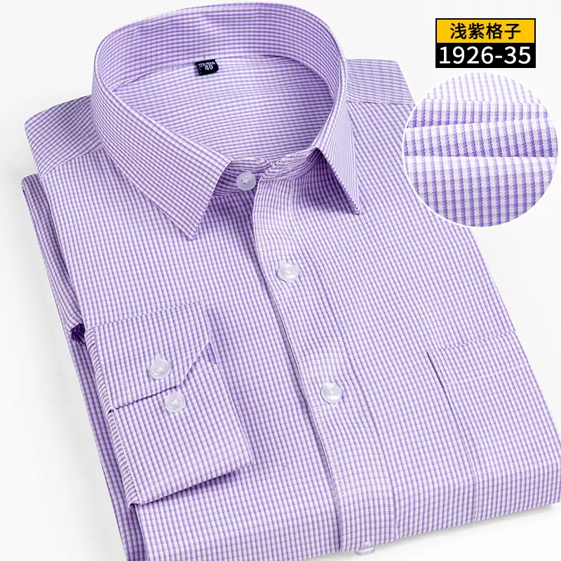 Men's White Slim Fit Long Sleeve Shirt - Image 12