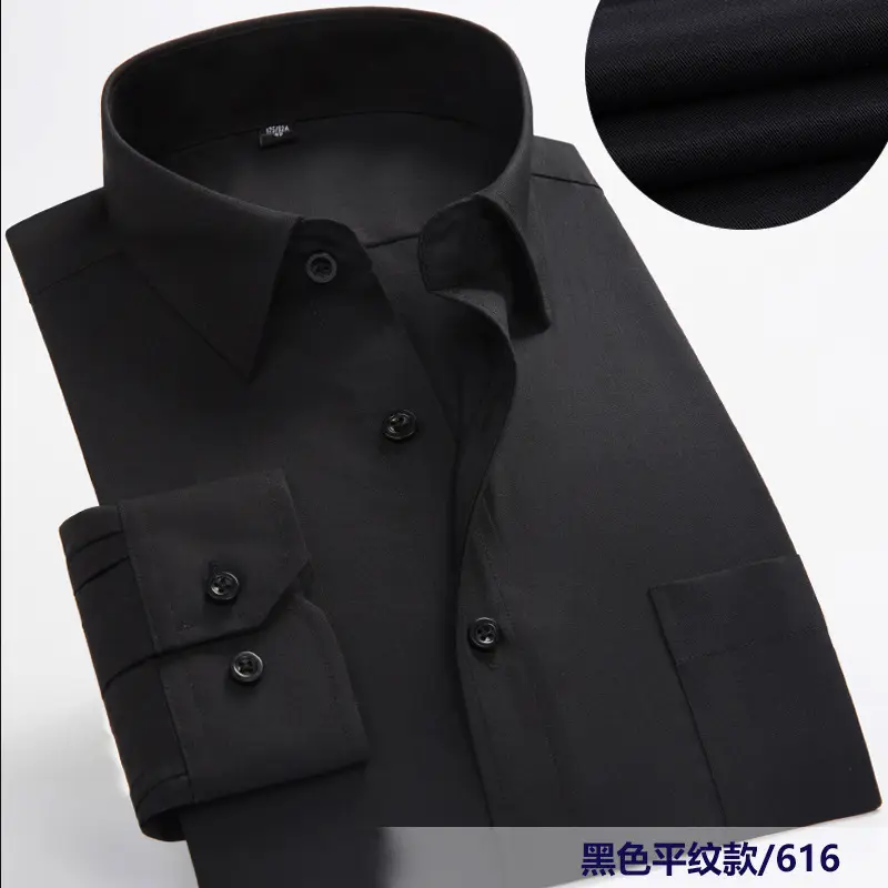 Men's White Slim Fit Long Sleeve Shirt - Image 5