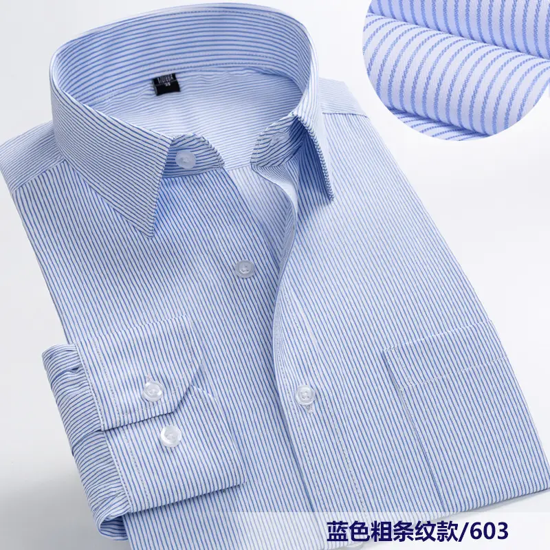 Men's White Slim Fit Long Sleeve Shirt - Image 6