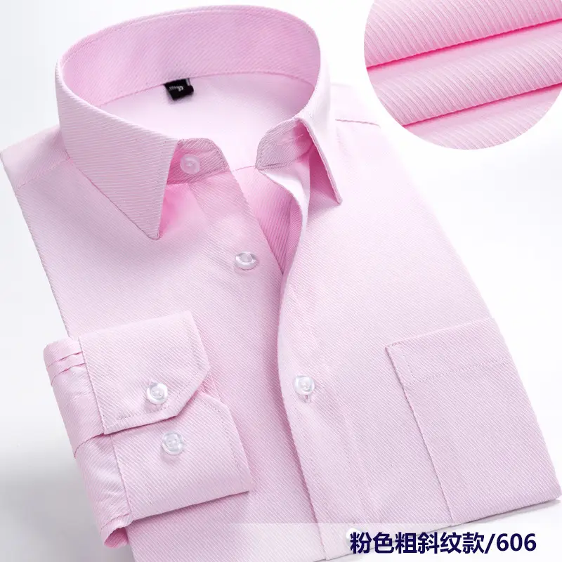 Men's White Slim Fit Long Sleeve Shirt - Image 7