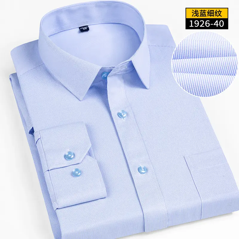 Men's White Slim Fit Long Sleeve Shirt - Image 9