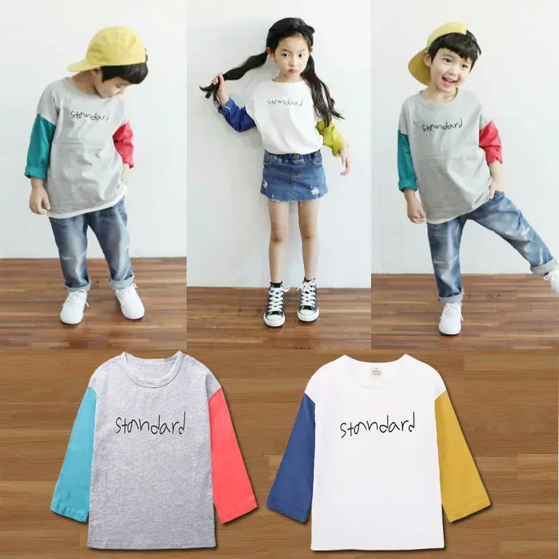 Children's Cotton Letter T-Shirt White Standard - Image 3