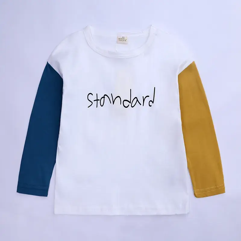 Children's Cotton Letter T-Shirt White Standard - Image 4