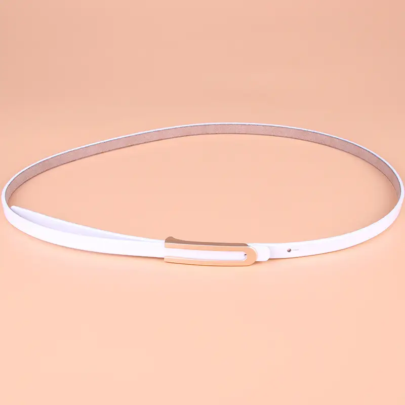 Women's Genuine Leather Belt Red 629 - Image 2