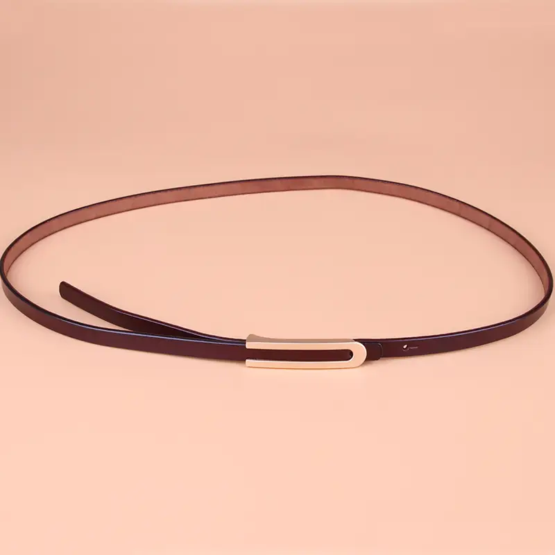 Women's Genuine Leather Belt Red 629 - Image 4