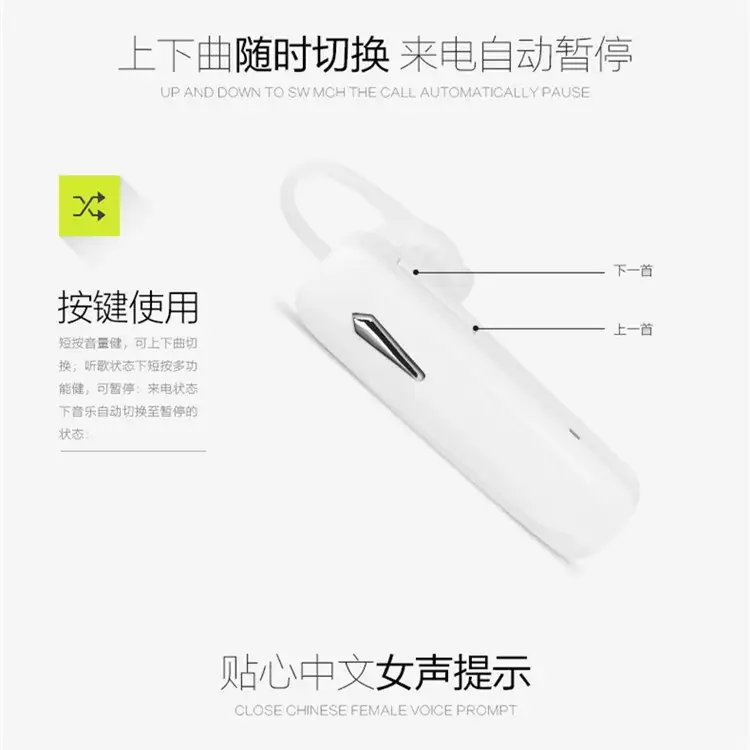 Bluetooth Headset 4.1 Wireless Mini Single Ear - Image 10
