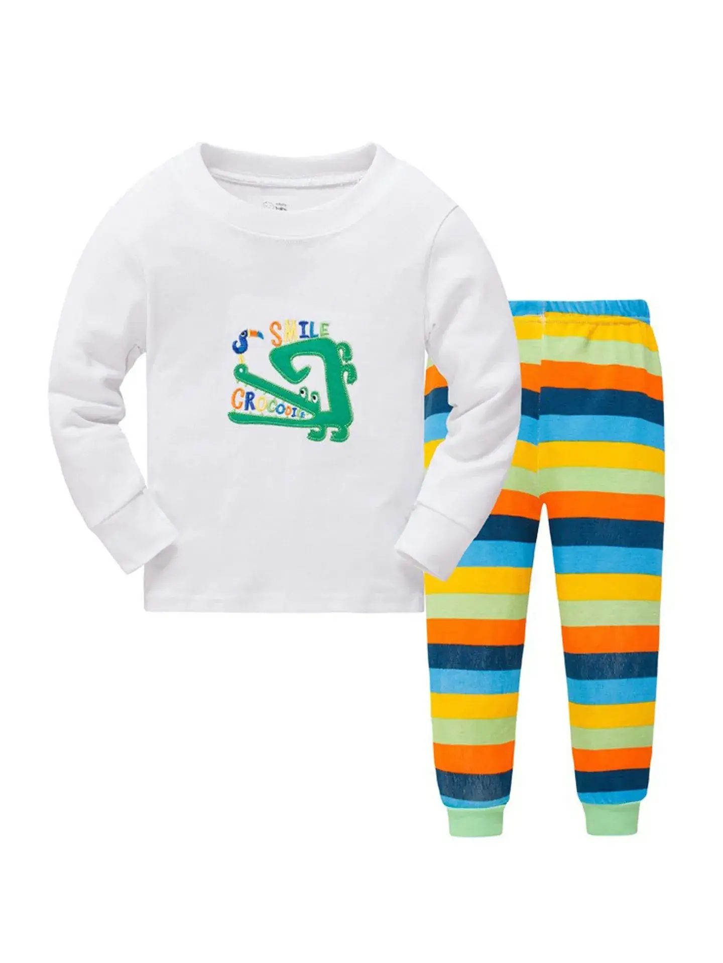 Baby Cotton Dog Print Pajamas Set Yellow Black 3-8Y - Image 10
