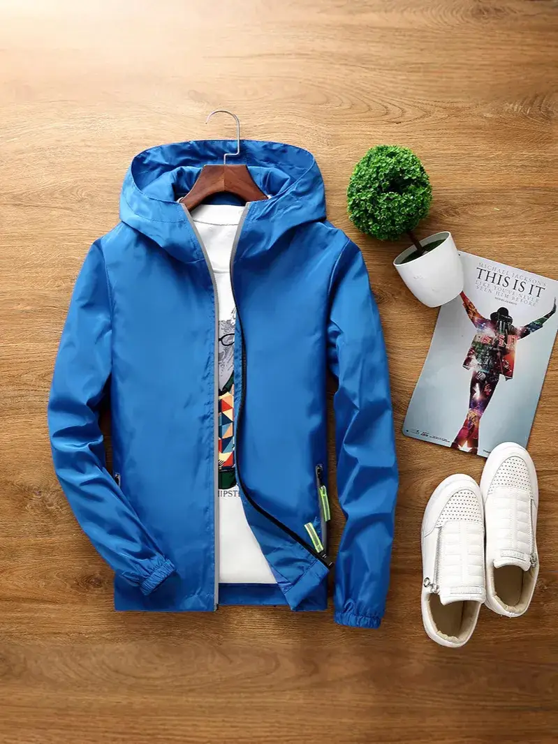 Men's Pink Reflective Hoodie Set Large - Image 13