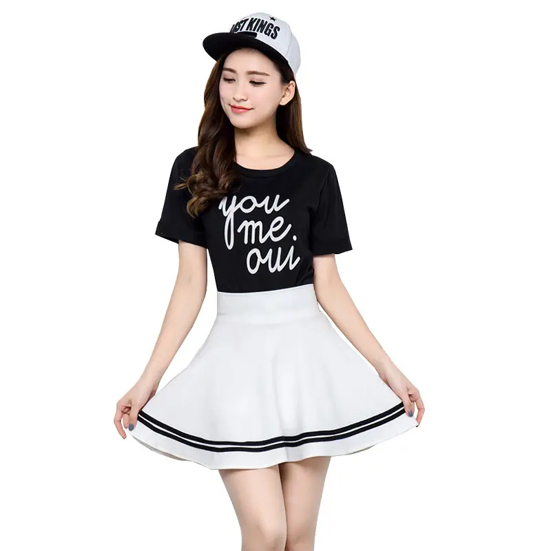 Black Pleated Skirt for Women High Waist Puffy - Image 3