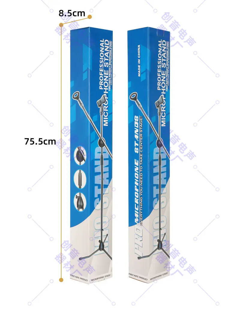 Vertical Karaoke Microphone Tripod Stand with Tripod Base — feature 10