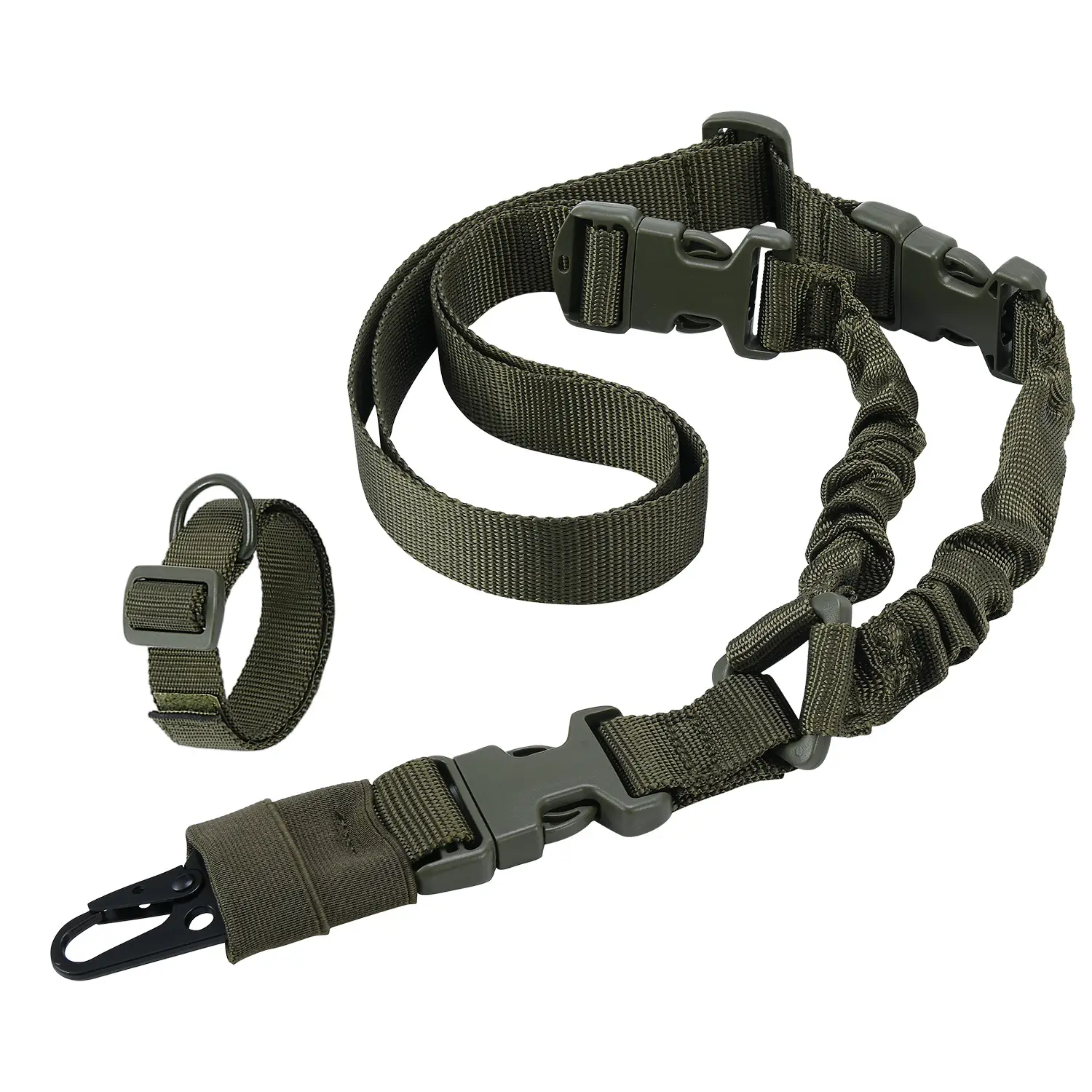 Tactical Gun Rope Belt Tan Nylon Diagonal Strap