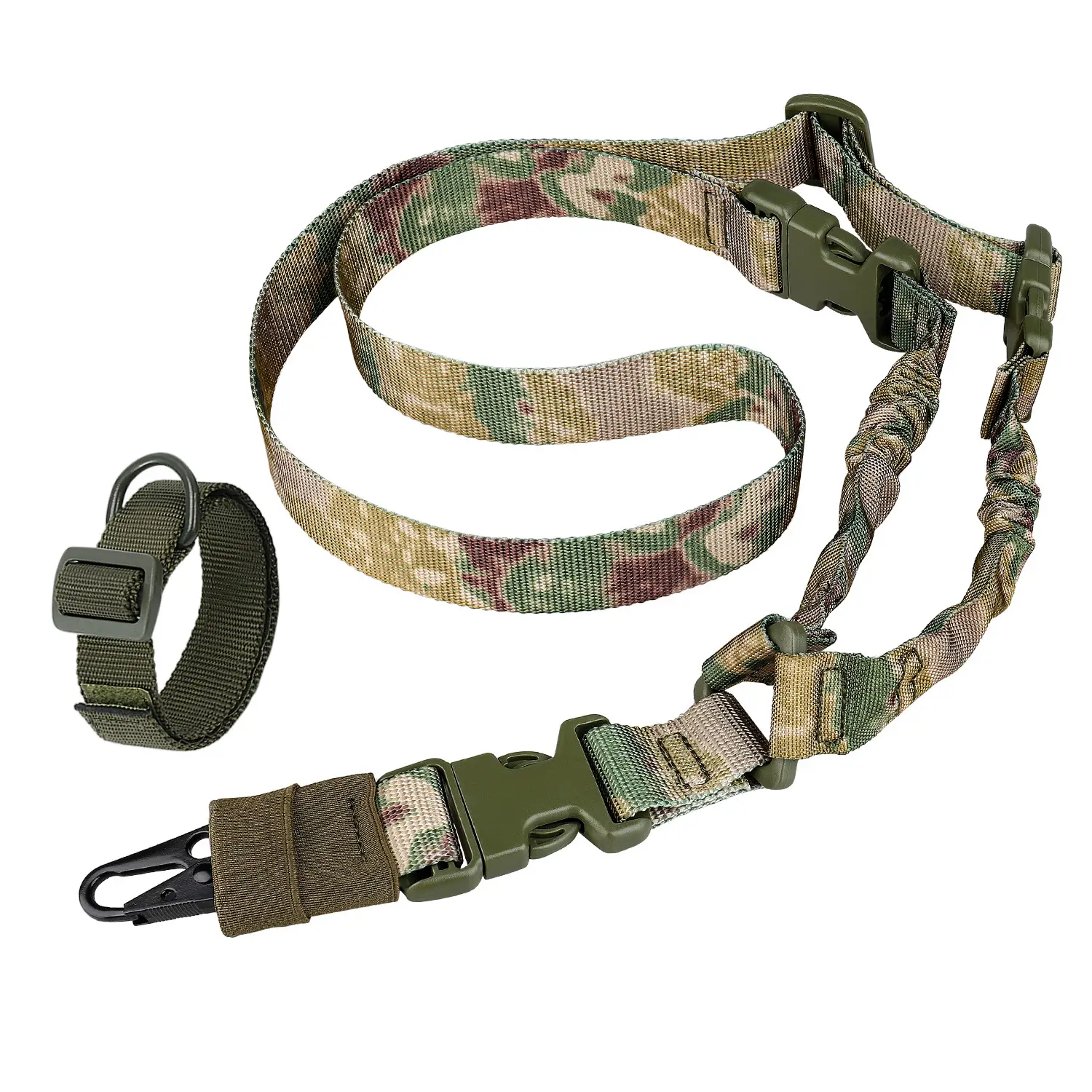 Tactical Gun Rope Belt Tan Nylon Diagonal Strap