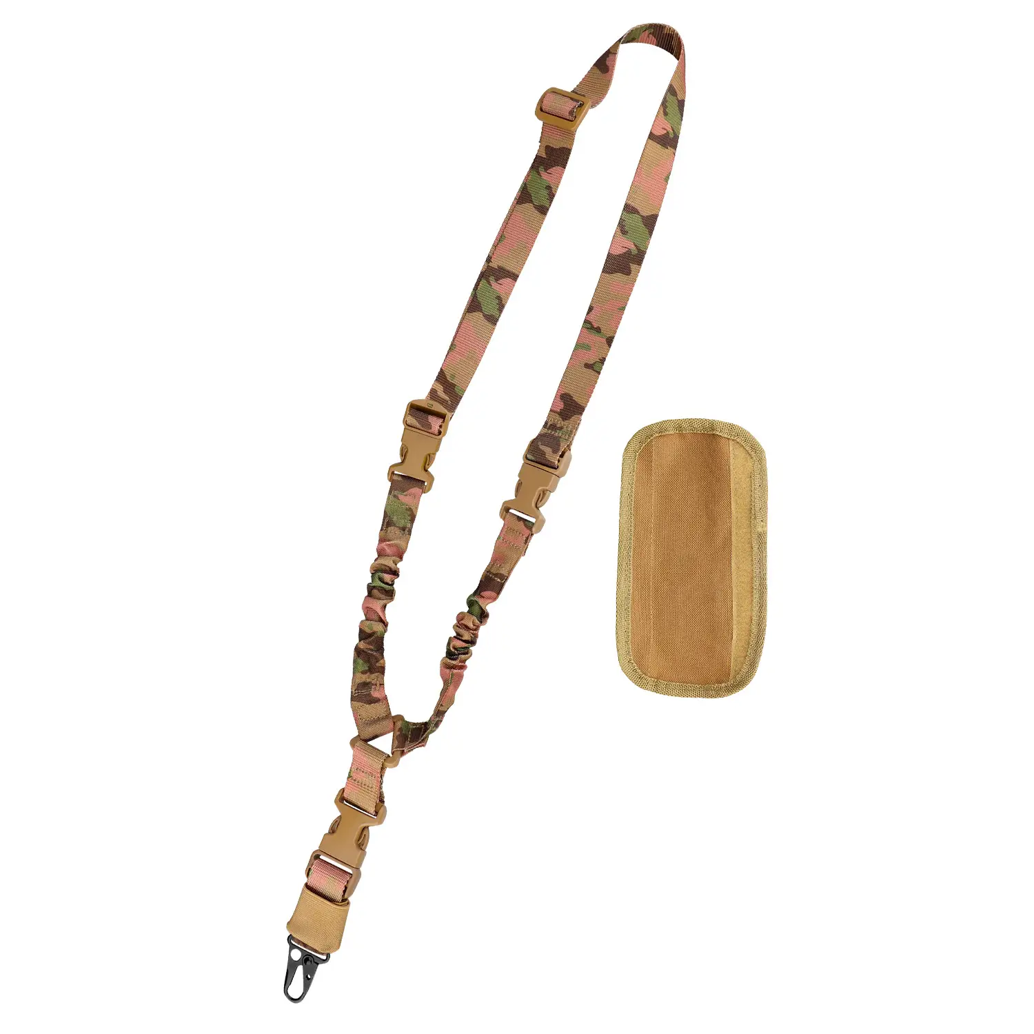 Tactical Gun Rope Belt Tan Nylon Diagonal Strap