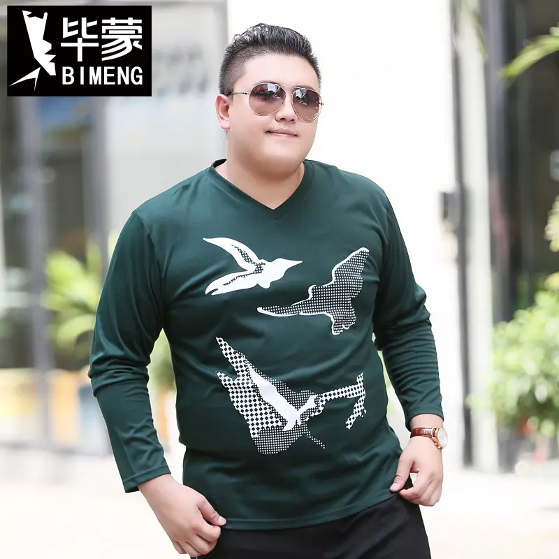 Bimeng Fat Guy Printed T-Shirt Black Large Size - Image 2