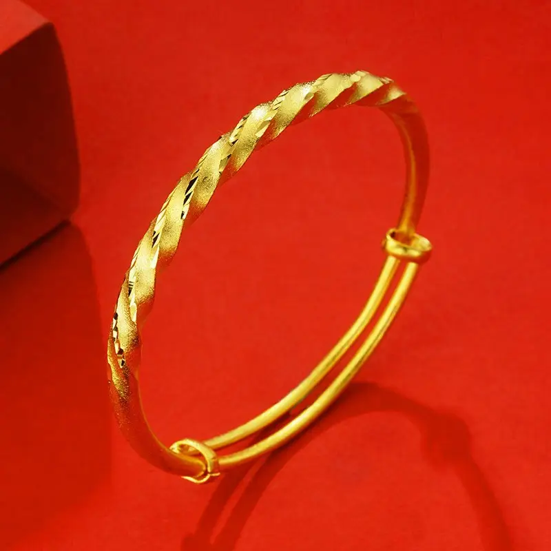 Vietnam Sand Gold Plated Push-Pull Braclase