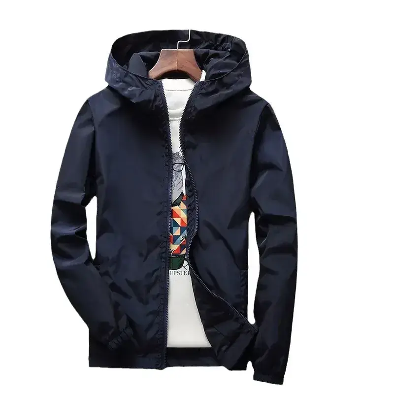 Men's White Windbreaker Jacket Large Factory Direct - Image 15