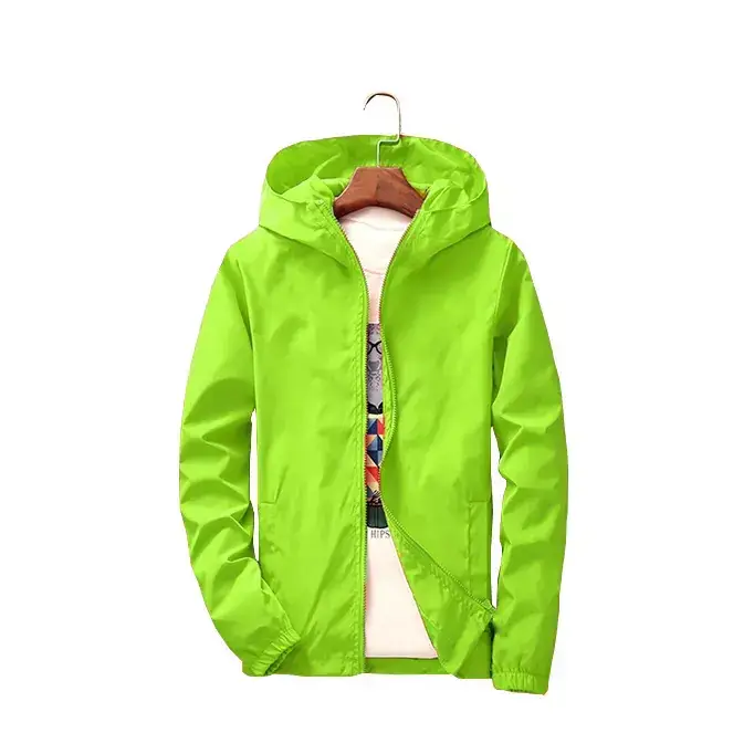 Men's White Windbreaker Jacket Large Factory Direct - Image 10