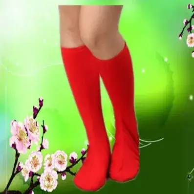 Mongolian Socks Black High Elastic Men Women